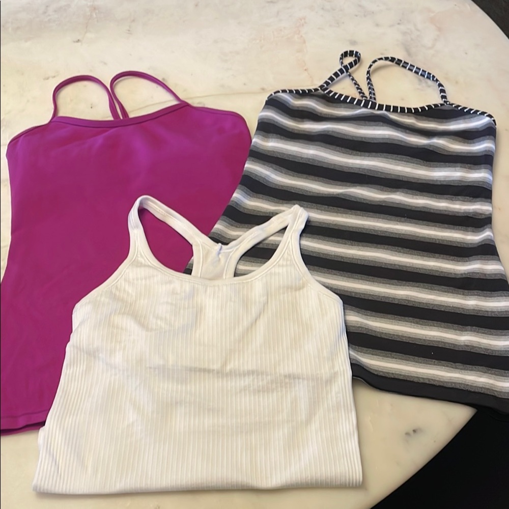 (3) Lululemon tops